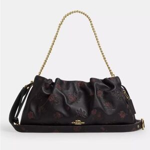 **SOLD** COACH FAYE SHOULDER BAG FLORAL PRINT WITH RUCHING